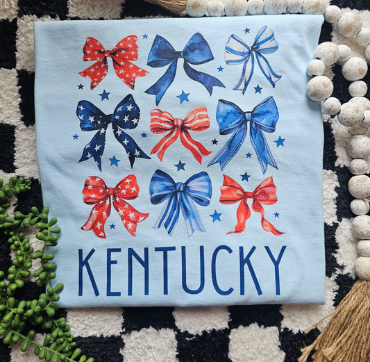 Kentucky Fourth of July Bows