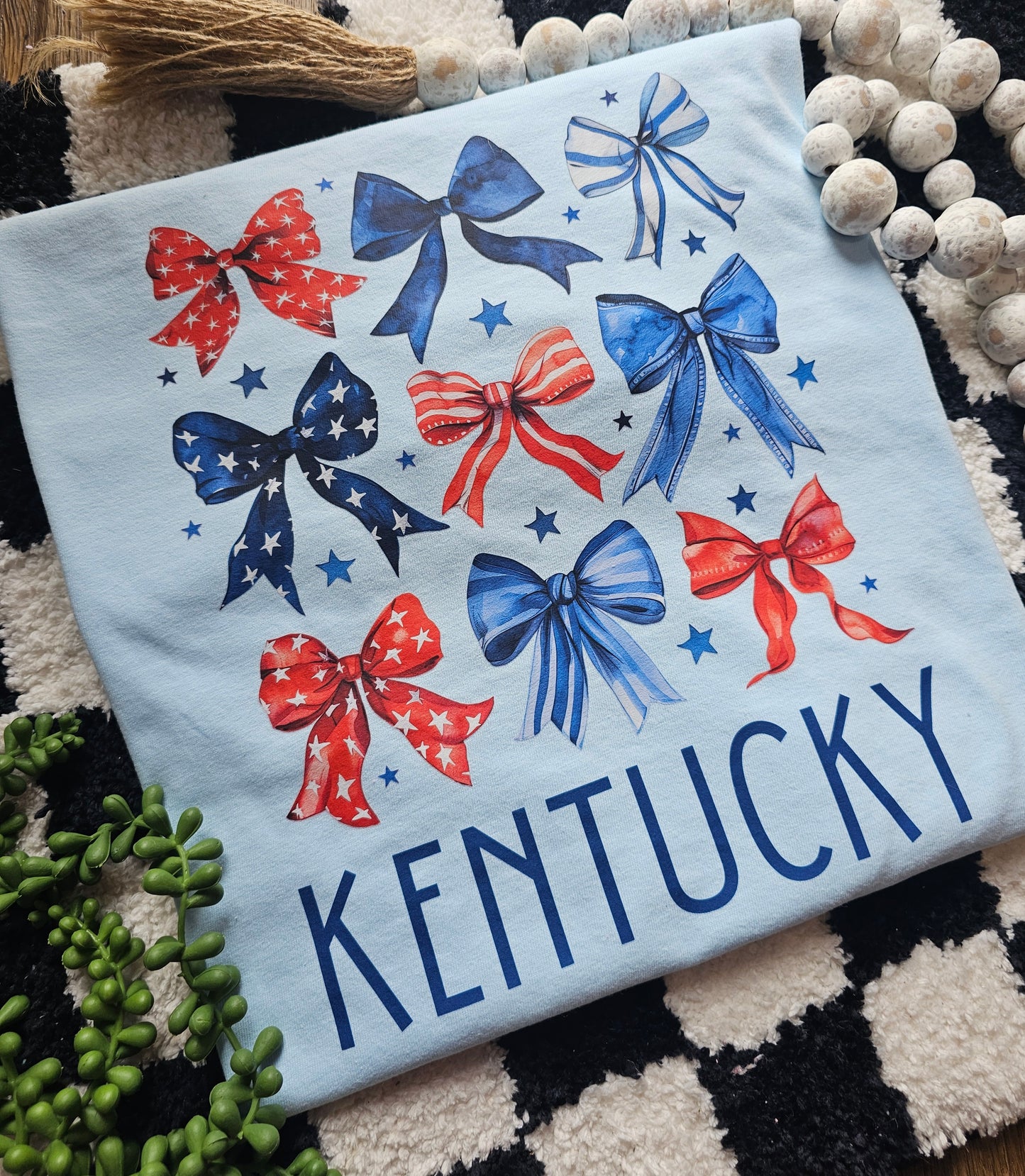 Kentucky Fourth of July Bows