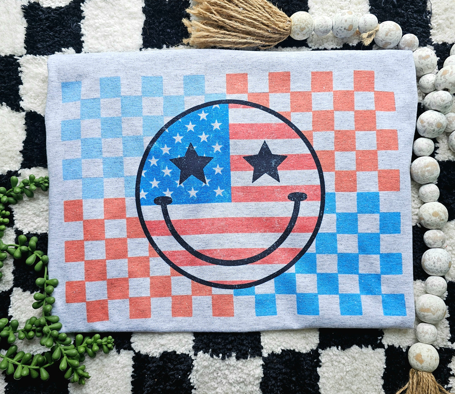 Checkered Smiley Flag