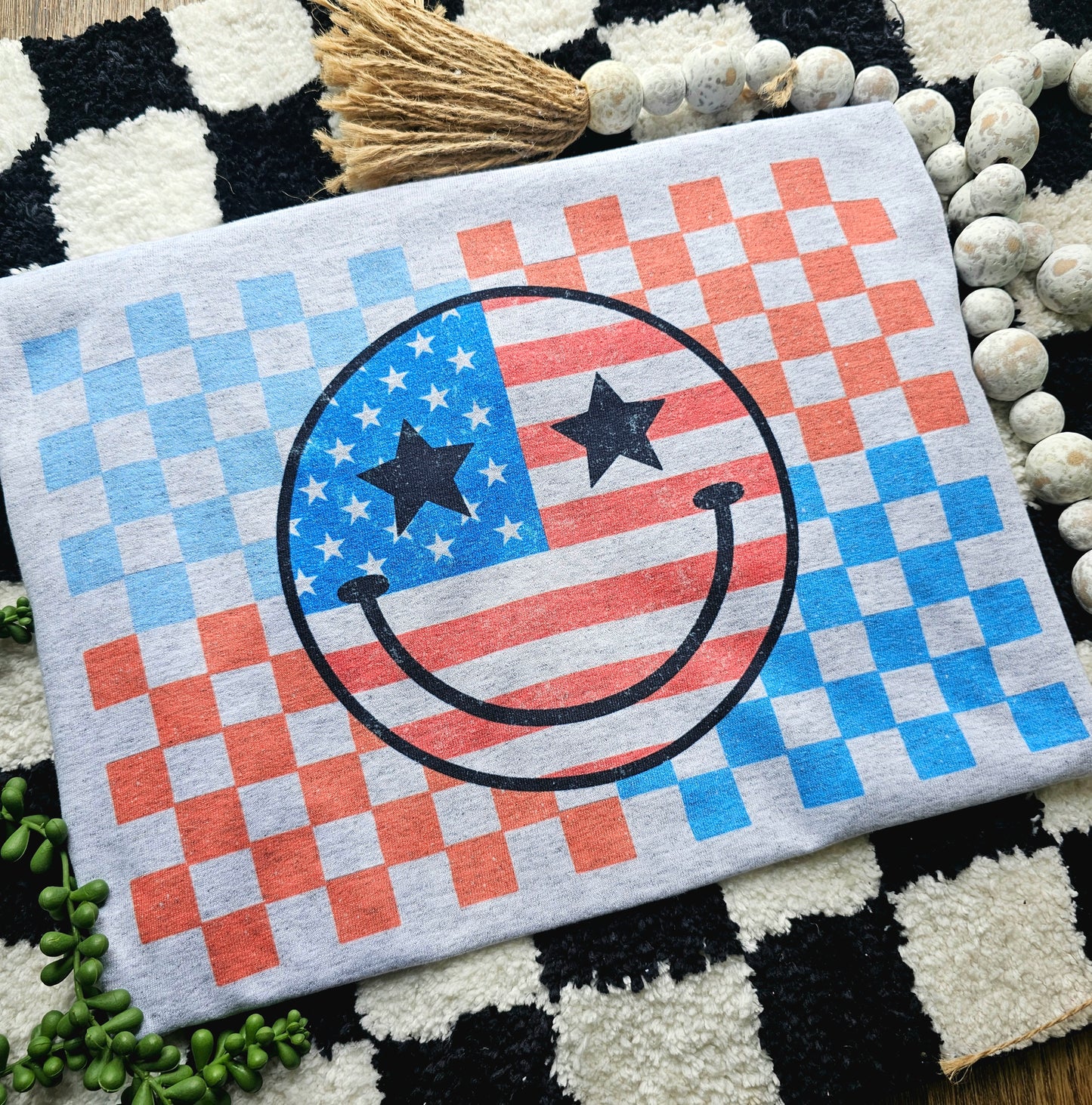 Checkered Smiley Flag