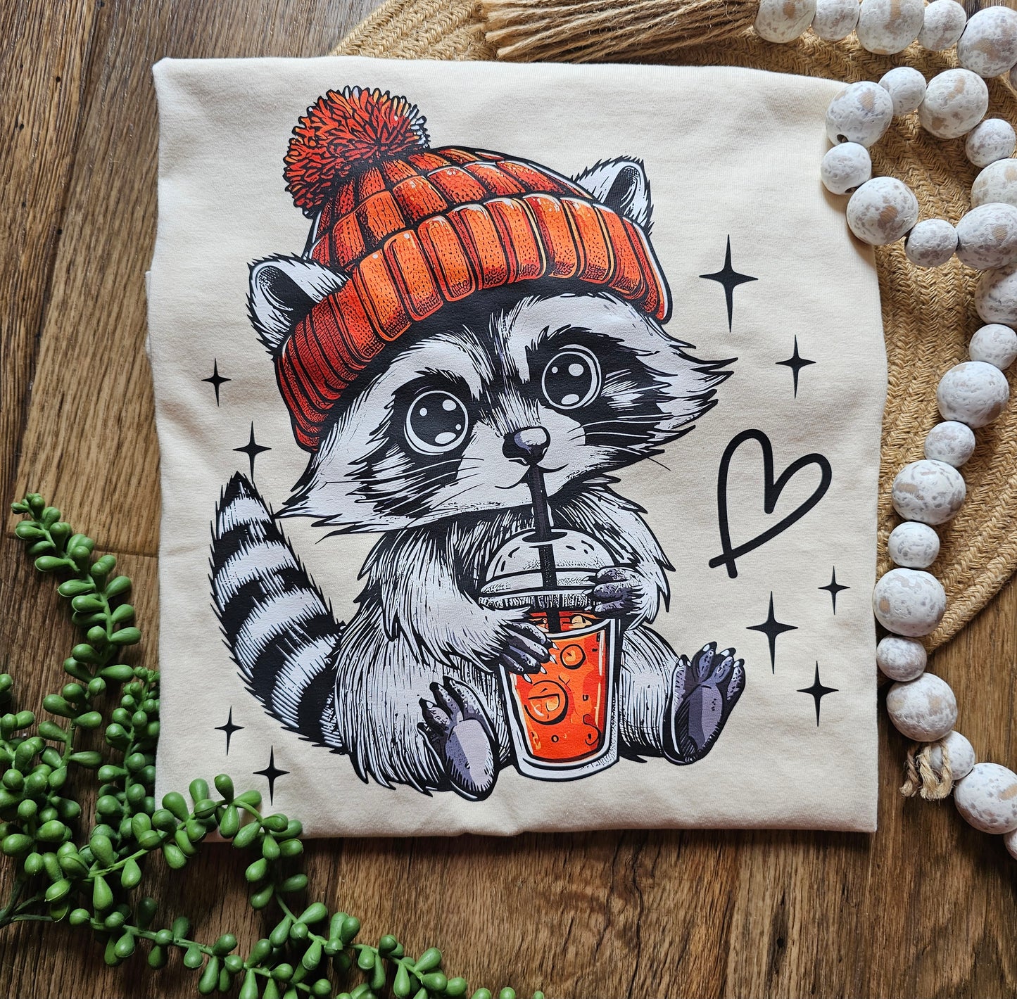 Fall Coffee Raccoon