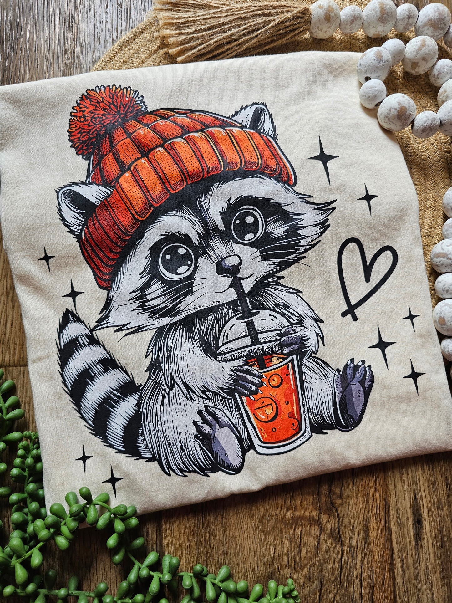 Fall Coffee Raccoon