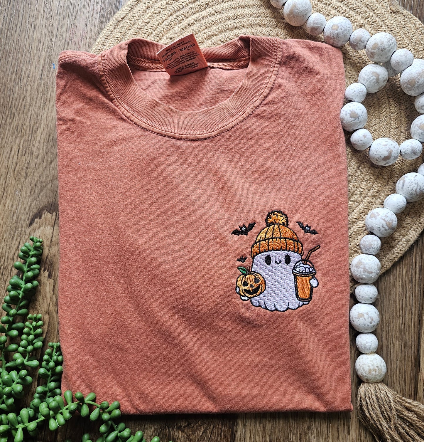 Ghost Coffee Embroidered Tee