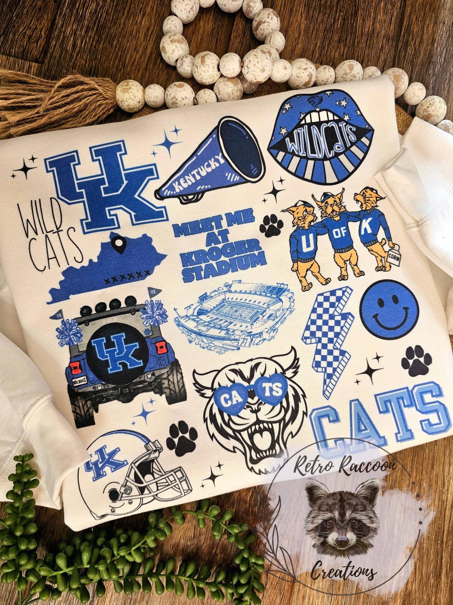 Kentucky Football Collage Sweatshirt